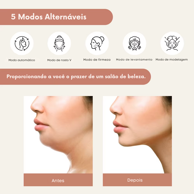 Máscara Levantamento Facial com Massagem Relaxante