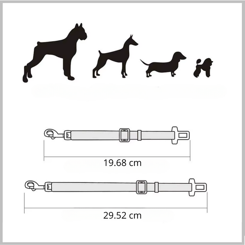 Cinto Ajustável para Gatos e Cães de pequeno e médio porte