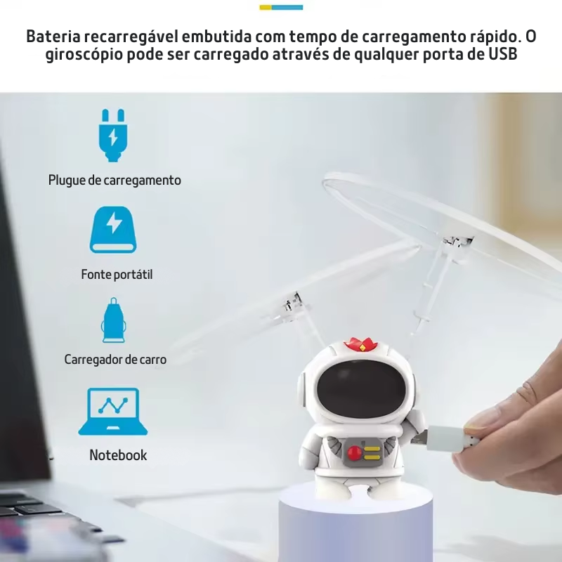 Mini Robô Voador Astronauta de Drone