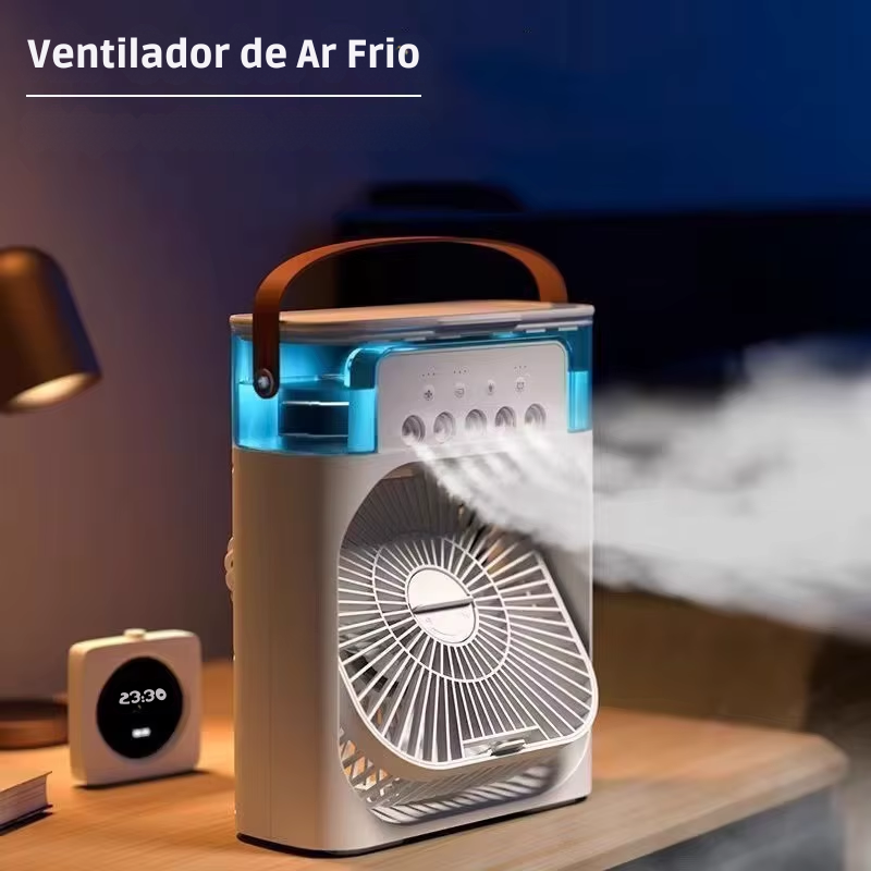 Ventilador Portátil para Viagens 3 em 1