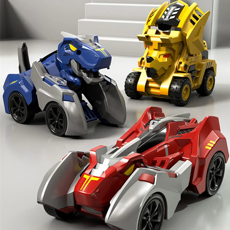 Brinquedo Transformers 2 em 1 Dinossauro e Carro