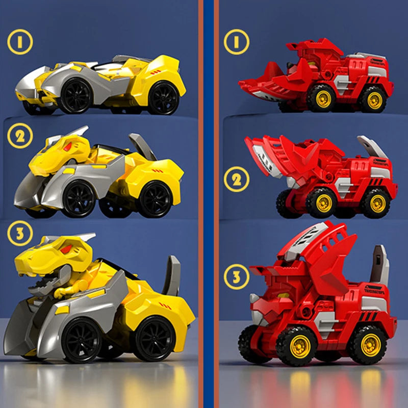 Brinquedo Transformers 2 em 1 Dinossauro e Carro