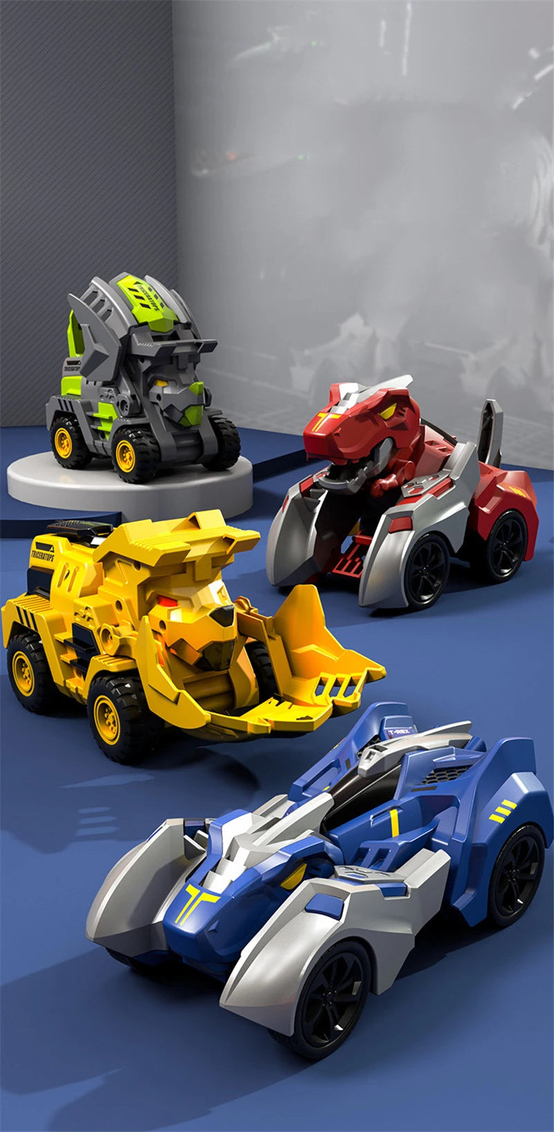 Brinquedo Transformers 2 em 1 Dinossauro e Carro